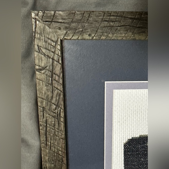 💗Homemade💗 Wall Decor: Framed Bear Cross Stitch Art - Picture 6 of 8